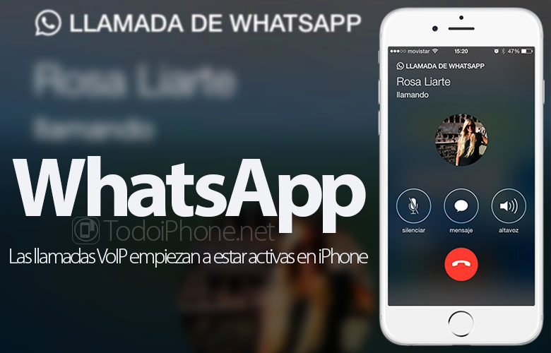 WhatsApp: Cuộc gọi VoIP đang hoạt động trên iPhone 2
