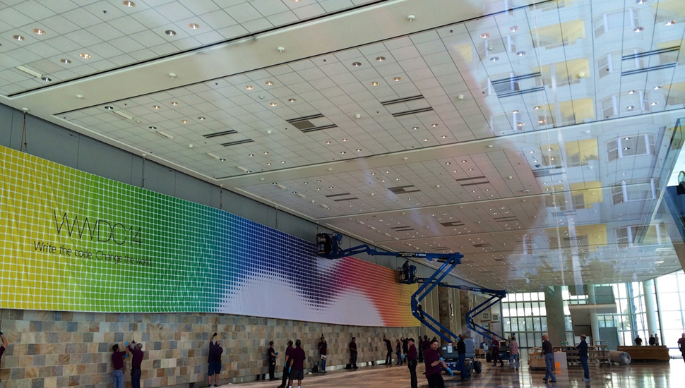 Apple mempersiapkan Moscone West Center untuk WWDC 14 4