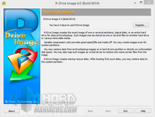 Cara membuat gambar hard drive dengan R-Drive Image 6