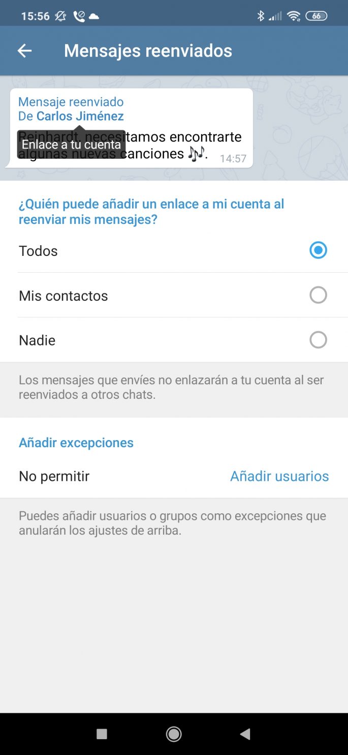 Telegram cara memasukkan akun tersembunyi ke dalam pesan yang diteruskan 4