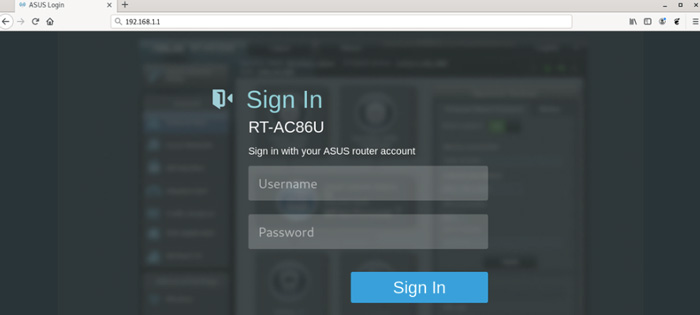 Сбросить пароль администратора Asus
