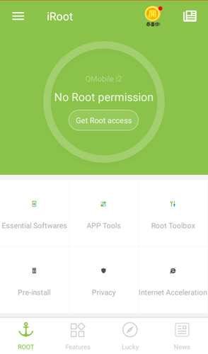 iRoot Android root mà không cần PC