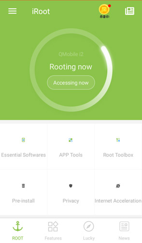 Root Android без ПК с помощью iRoot