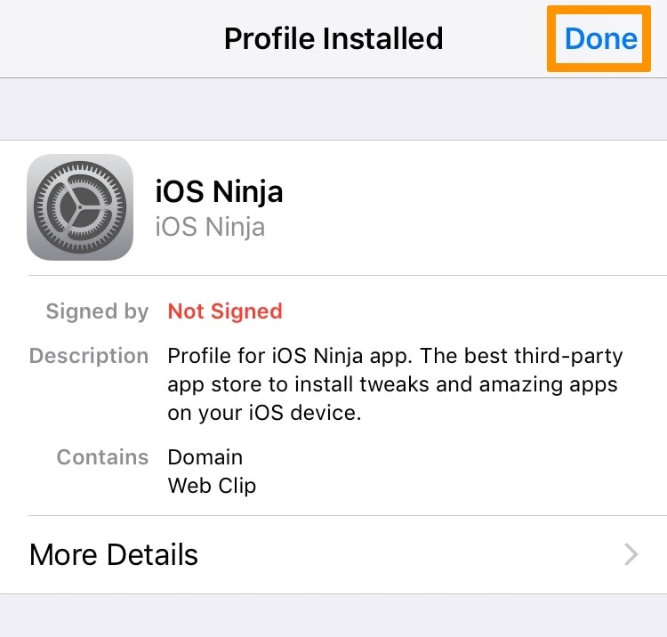 Hur man använder iOS Ninja för att installera jailbreak har aldrig gjorts utan en dator 8