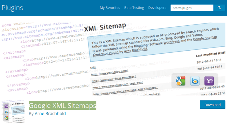 Plugin SEO XML Sitemaps Google