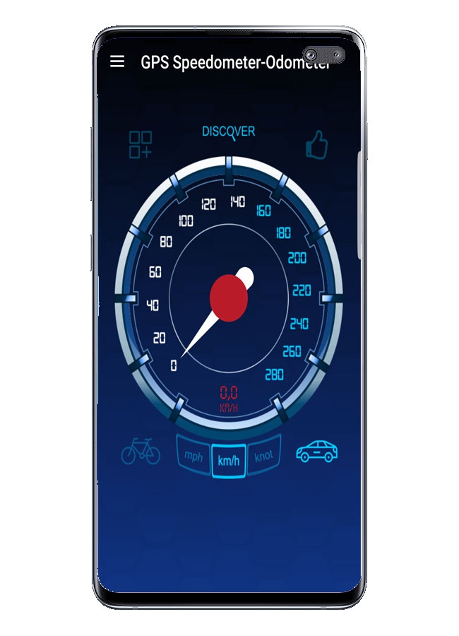 عداد المسافات: عداد السرعة GPS ، التحكم في السرعة مع الهاتف الذكي 1