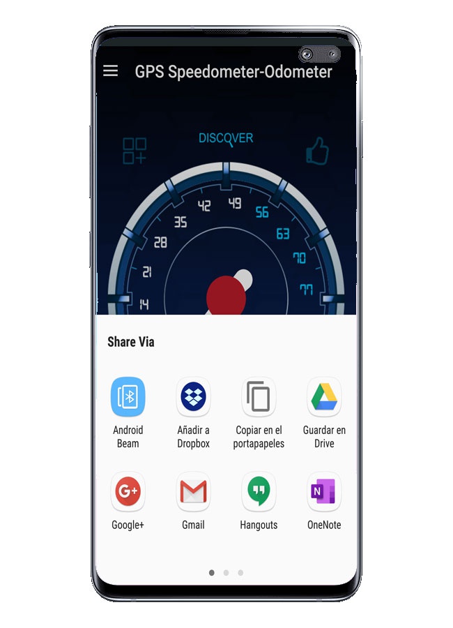 عداد المسافات: عداد السرعة GPS ، التحكم في السرعة مع هاتف ذكي 2