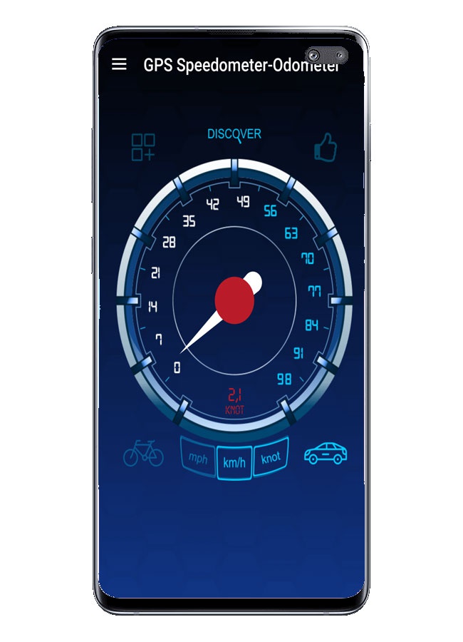 عداد المسافات: عداد السرعة GPS ، التحكم في السرعة مع هاتف ذكي 3