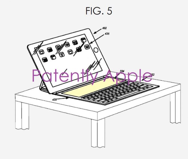 Apple    Патент на iPad Pro Smart Keyboard Folio с сенсорной панелью 2
