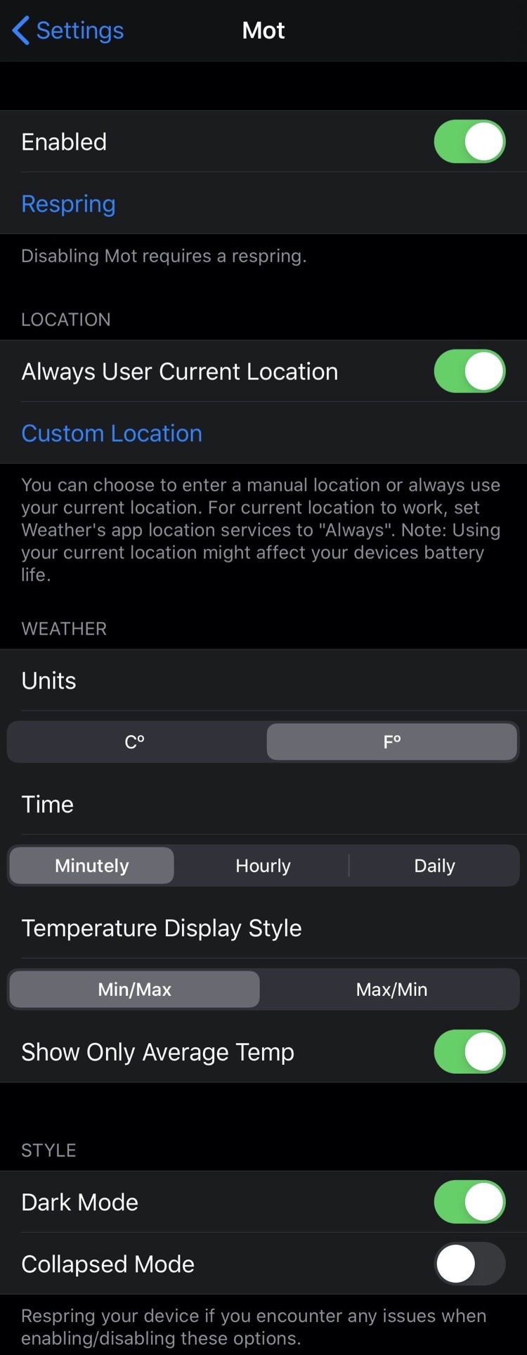 Xem chi tiết thời tiết trên màn hình khóa iPhone của bạn với Mot 3