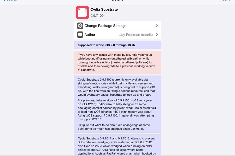 Saurik Releases Important Update For Cydia Substrate