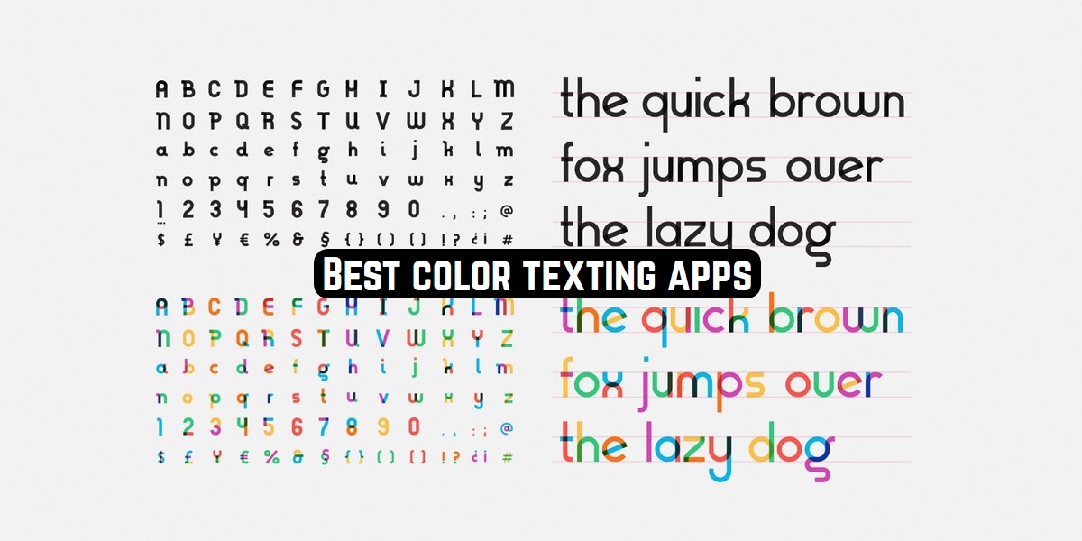 color texting apps