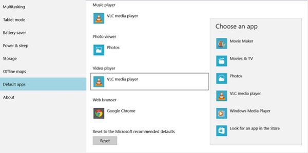 Jadikan VLC Default Player di Windows 10