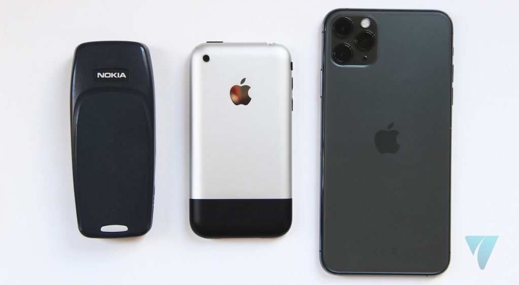 iPhone 11 Pro Max, iPhone 2G dan Nokia 3310