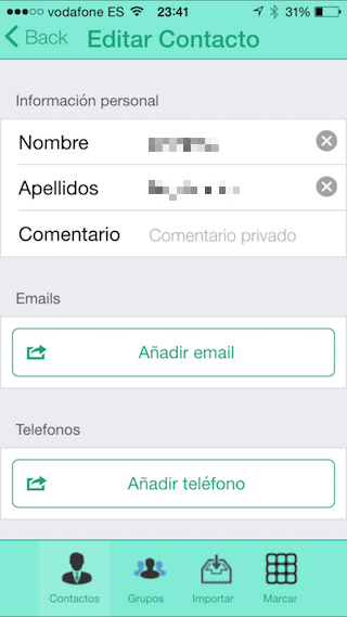Kangoosave, agenda kontak cerdas untuk iPhone dan iPad 6