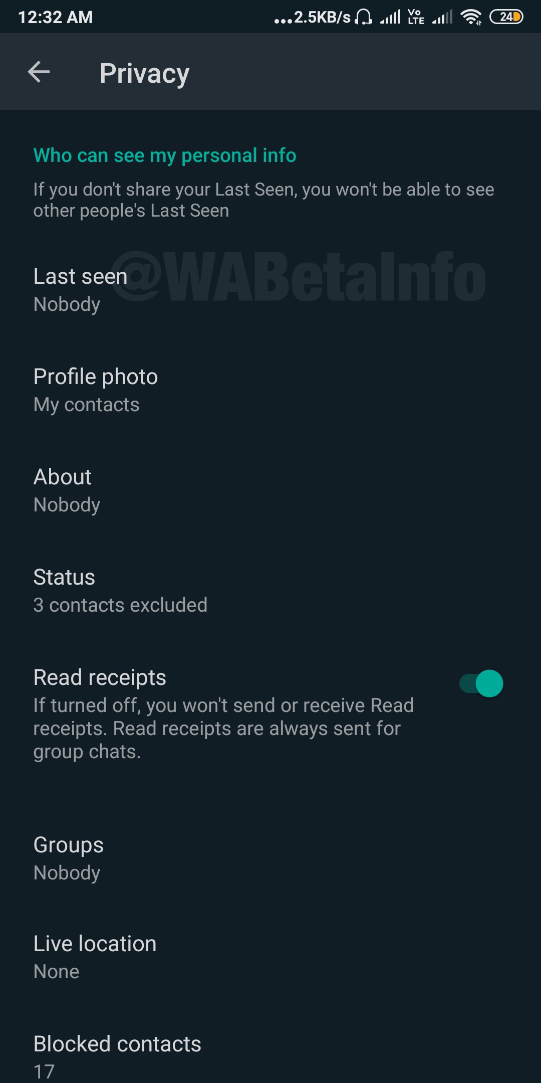 WhatsApp akhirnya mulai menguji Mode Gelap 4