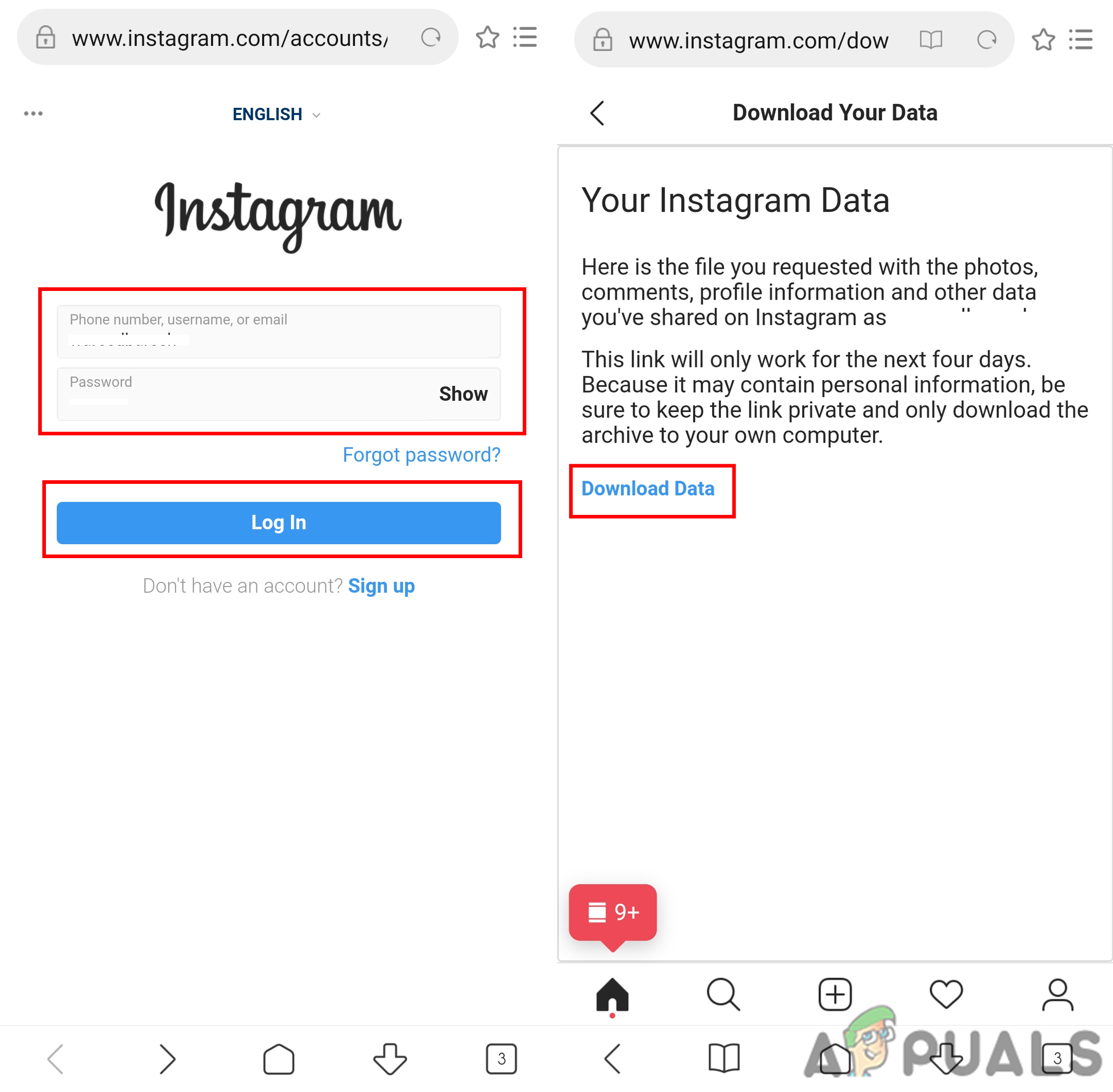 Cara Memulihkan Dihapus Instagram Pesan melalui Unduh Data 5