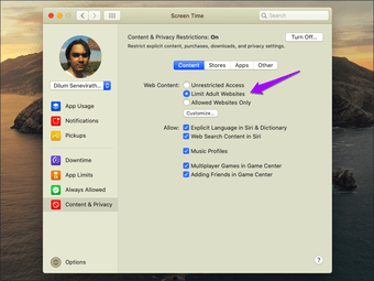 Nonaktifkan Private Browsing Safari Mac 4