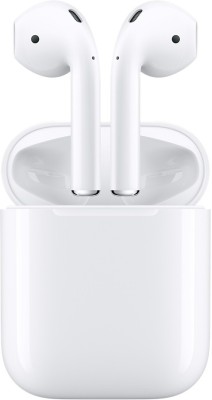 Apple Headset Bluetooth AirPods dengan mikrofon (putih, dalam telinga)