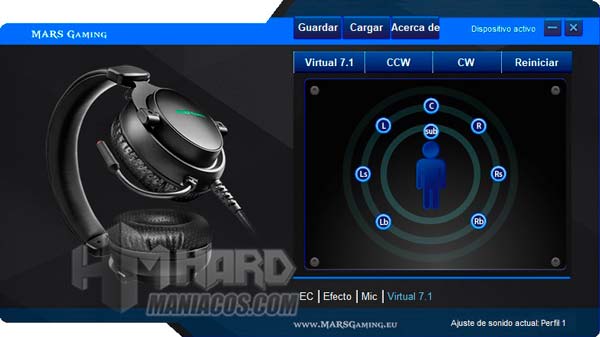 Perangkat Lunak Suara Mars Gaming MH4X 7.1