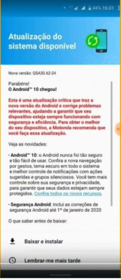 Android 10 akan segera hadir untuk Motorola One Vision. 1