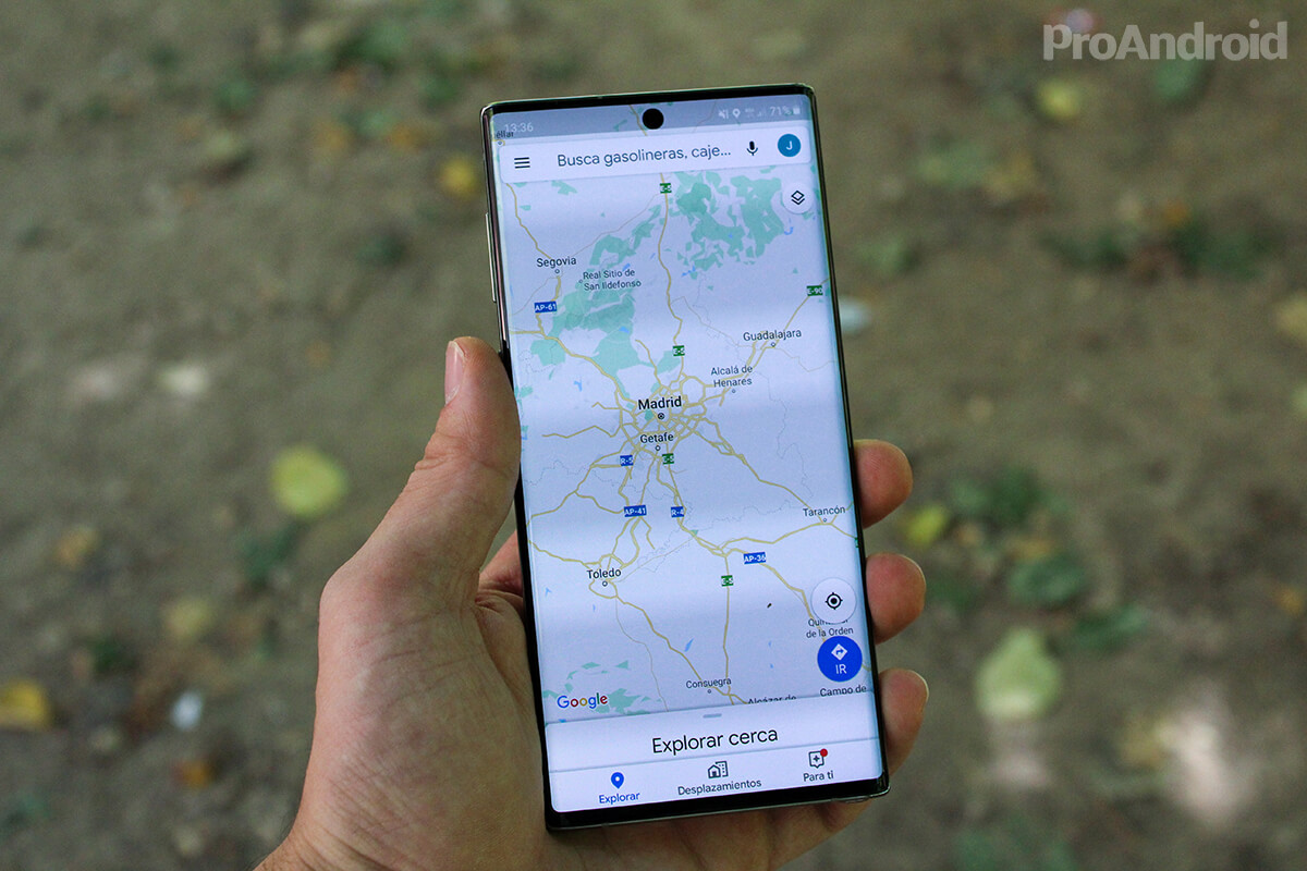 Google Maps Samsung Galaxy Note 10