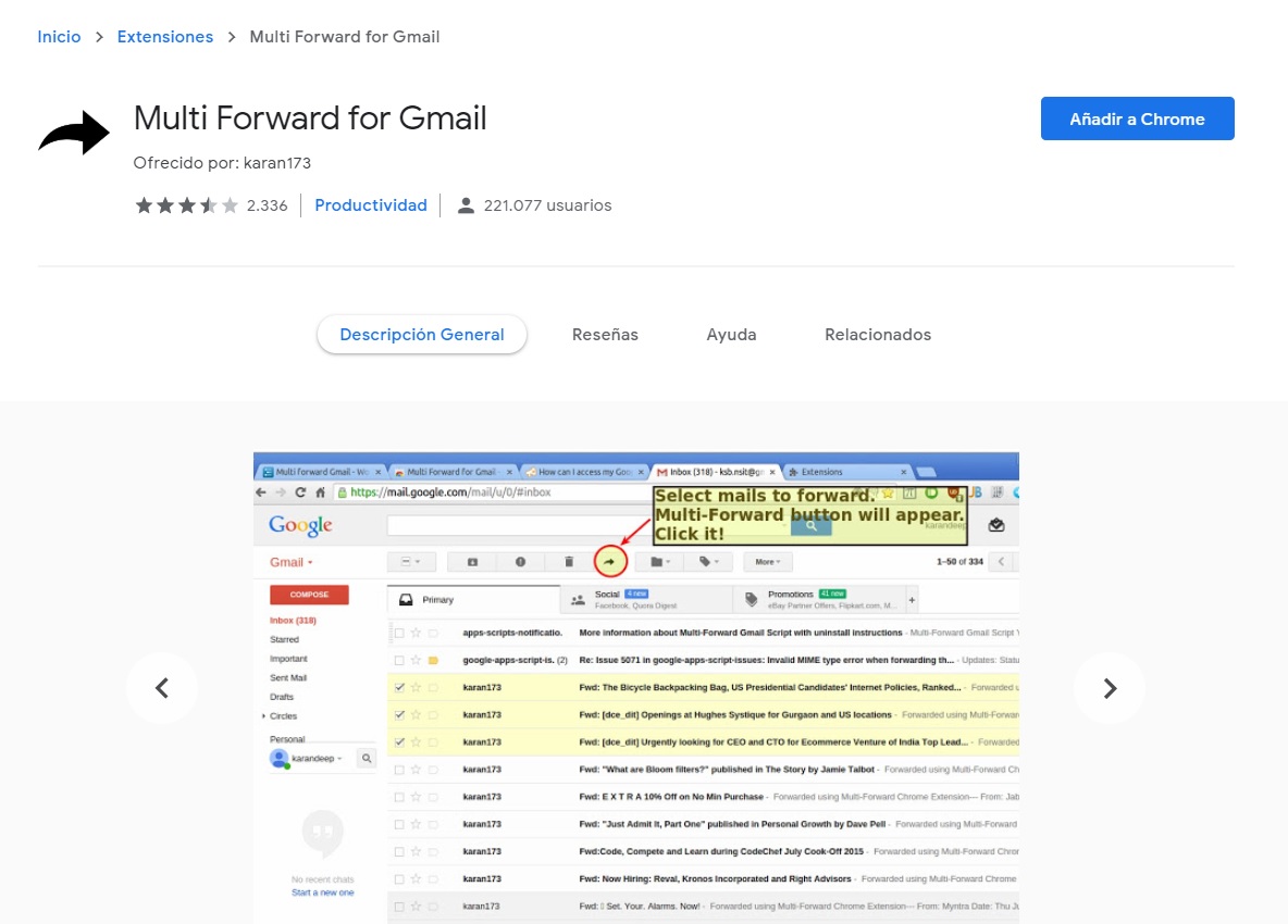 meneruskan beberapa email Gmail sekaligus 1