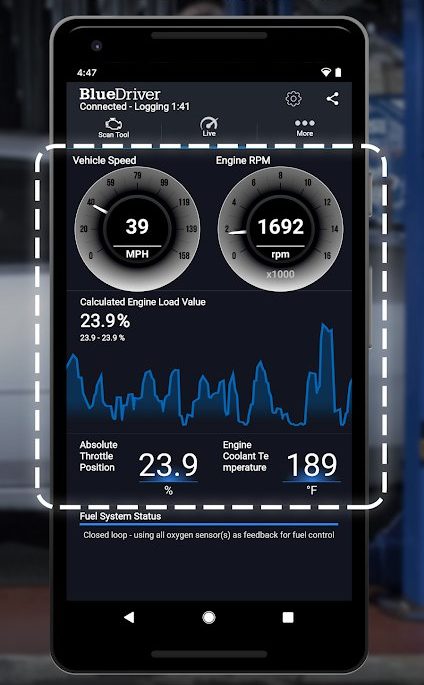 Лучшее автомобильное диагностическое приложение для Android - данные BlueDriver