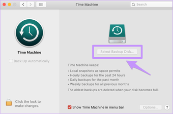 استعادة آلة Mac Time Waste فارغة