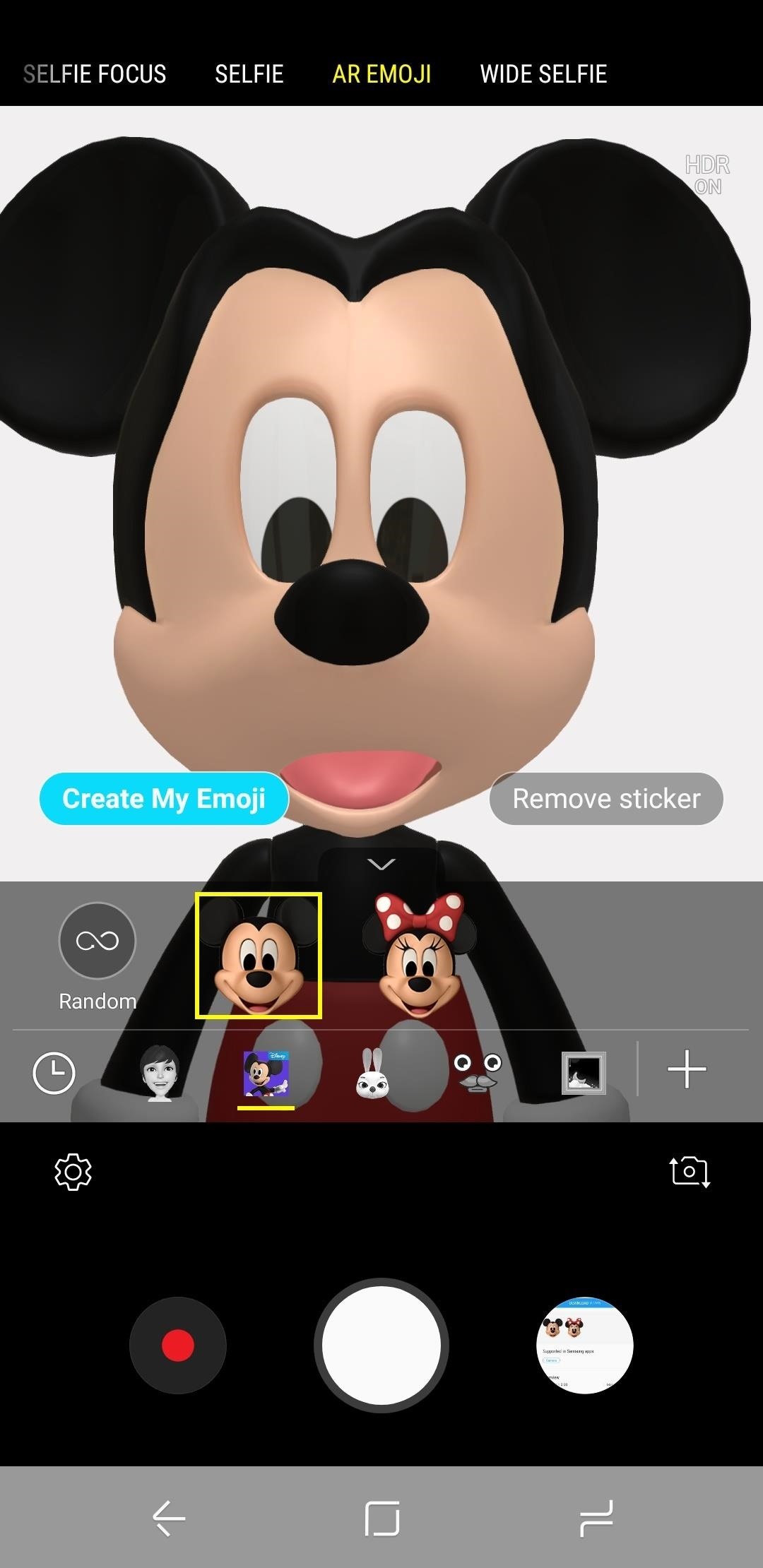 Cách thêm chuột Mickey và Emoji AR đặc biệt Galaxy S9