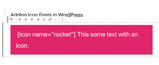 Menambahkan ikon shortcode font di WordPress