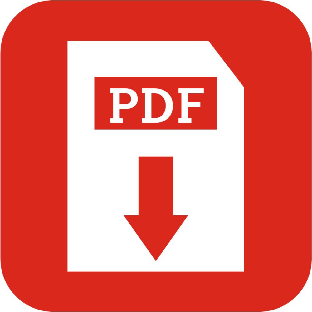 Logotipo PDF fondo rojo