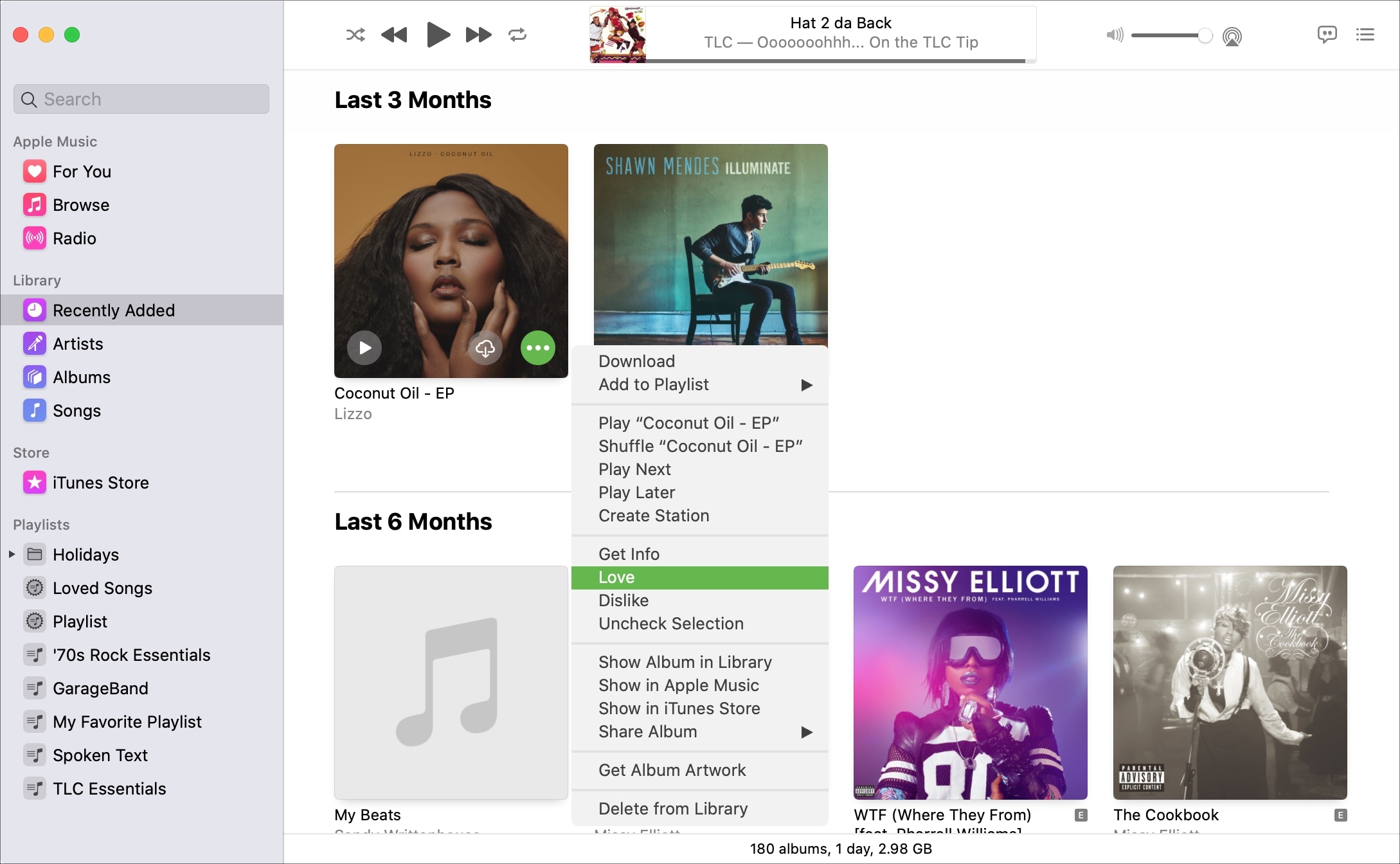 Bagaimana menemukan lagu favorit Anda Apple Musik di Mac
