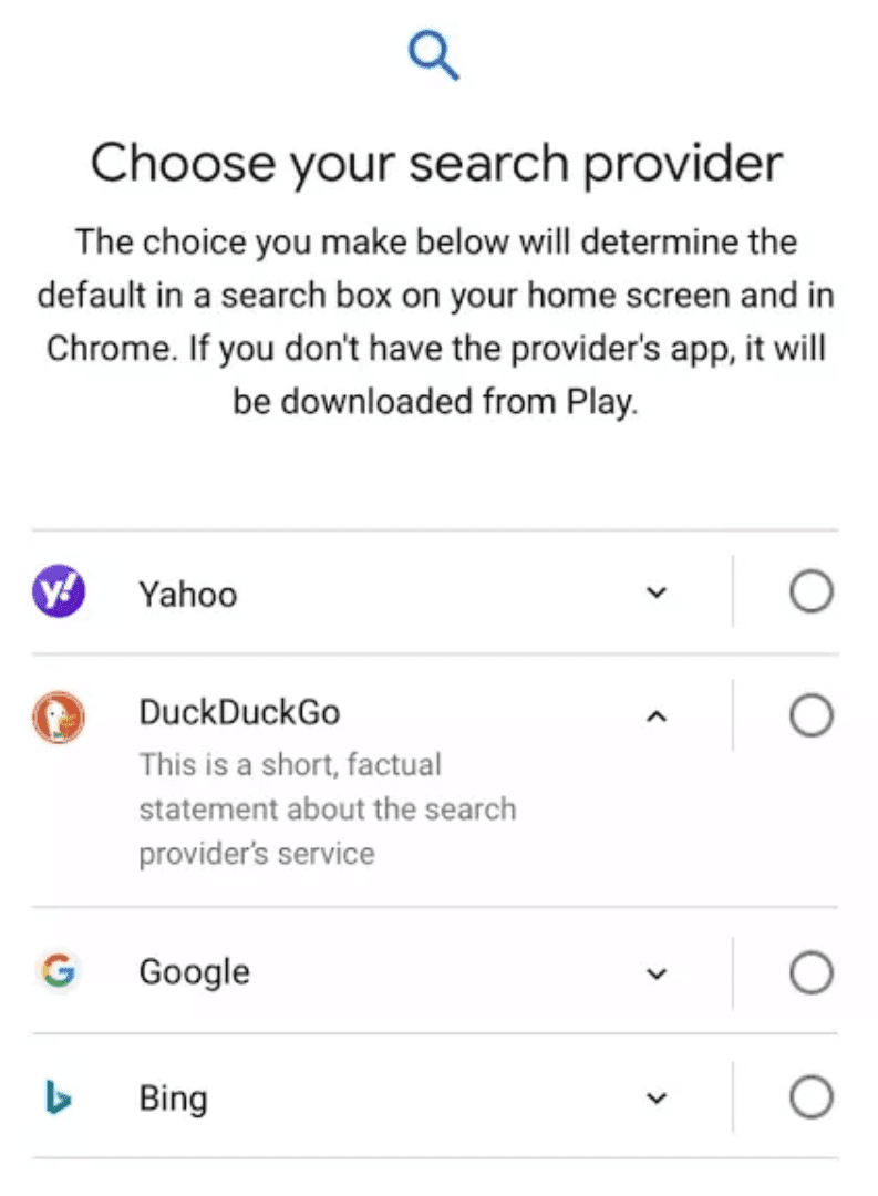 DuckDuckGo is the clear winner of Google's first Android search provider auction