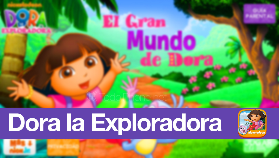 Dunia Hebat Dora, aplikasi untuk belajar dengan Dora the Explorer 2