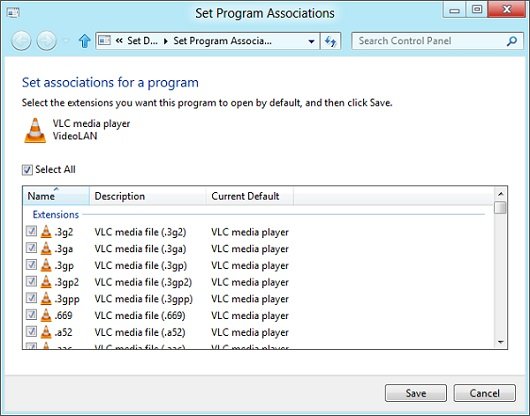 Atur VLC sebagai Default Media Player di Instalasi