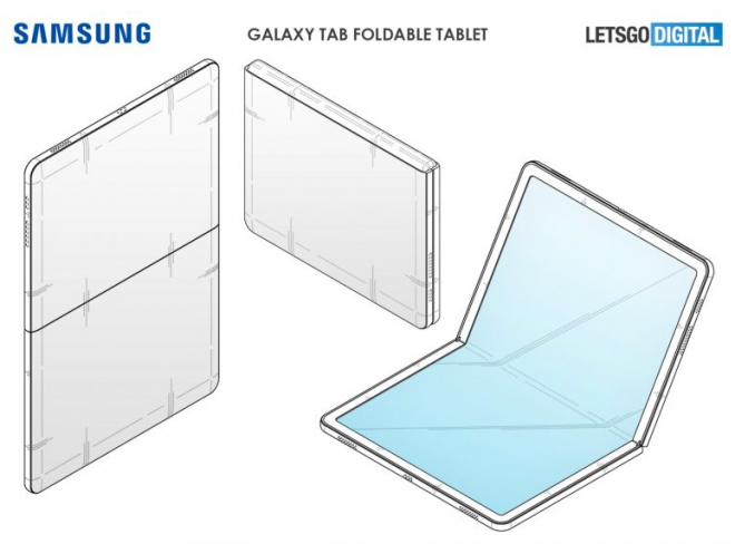 Samsung Patents складной планшет, который выглядит больше Galaxy Fold  4