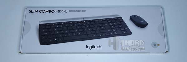 Panel depan kombo dan keyboard Logitech MK470
