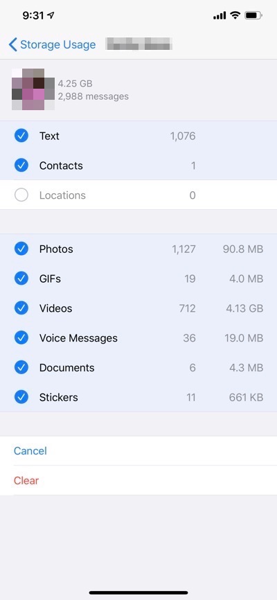 Cách giải phóng bộ nhớ iPhone và xóa tài liệu và dữ liệu WhatsApp 2