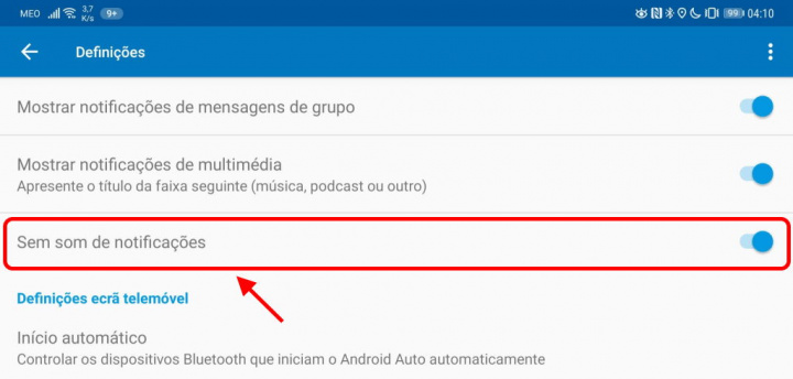 Android Auto pesan pemberitahuan Google