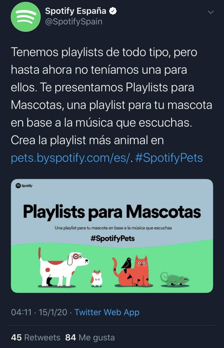 Spotify meluncurkan daftar putar untuk hewan peliharaan 3