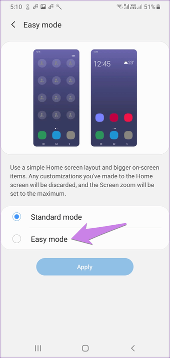 Mode Mudah Samsung 10
