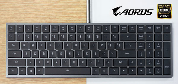 Keyboard mekanis dengan teknologi kunci Omron untuk notebook