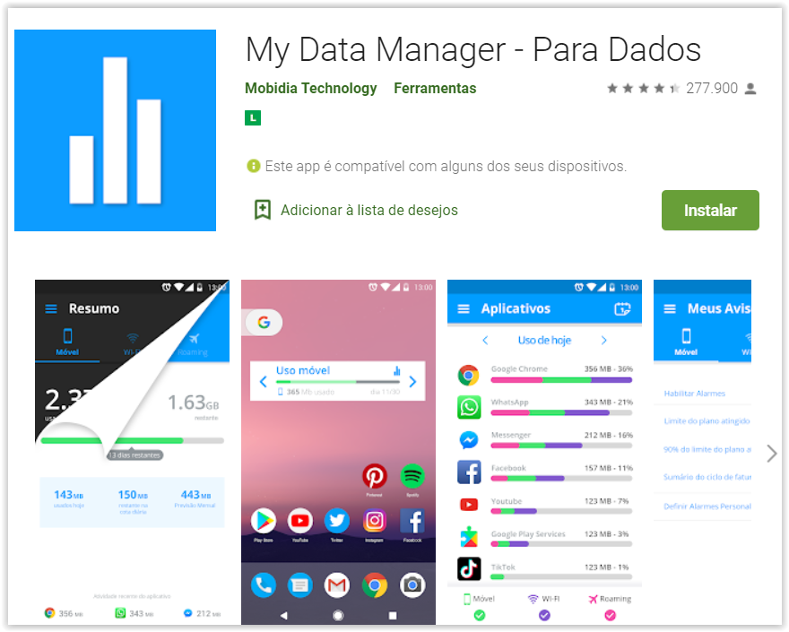 Aplikasi terbaik untuk memantau penggunaan data di Android 1