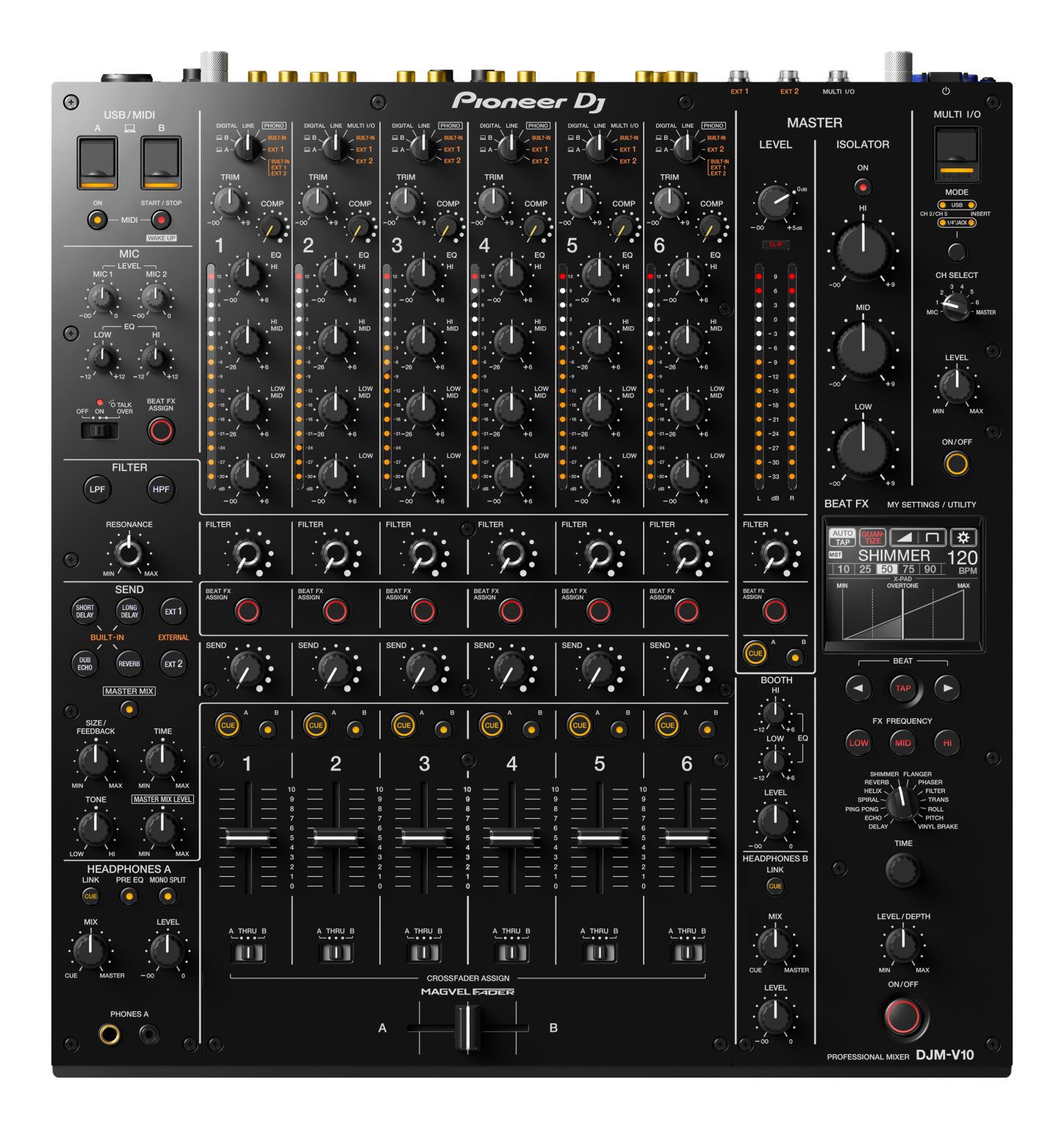 Pioneer DJ Meluncurkan Mixer 6 Saluran Baru, The DJM-V10 2