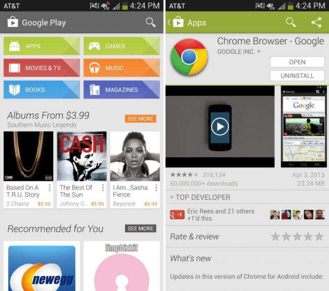Mari kita lihat bagaimana Google Play 3 telah berubah