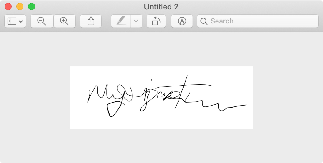 Hình ảnh xem trước chữ ký Mac