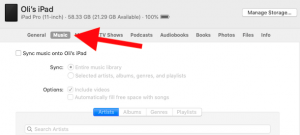 Dica: Como sincronizar músicas com o seu iPhone através do Finder no MacOS Catalina 3