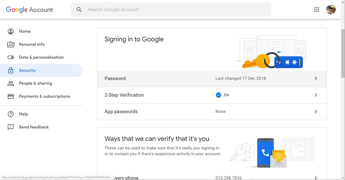 Cómo activar la autenticación de dos factores para su cuenta de Google 1