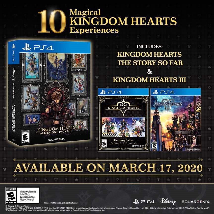 Все-в-одном комплекте Kingdom Hearts имеет физическое издание для PS4 1